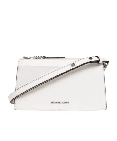 Michael Michael Kors Empire Leather Shoulder Bag In White