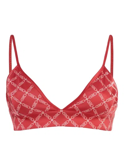 Michael Michael Kors Empire Logo-print Triangle Top