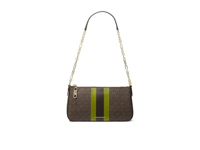 Michael Michael Kors Empire Medium Chain Pouchette Shoulder Handbags Meadow Green: One Size