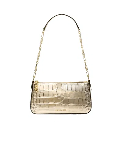 Michael Michael Kors Empire Medium Shoulder Bag In Pale Gold