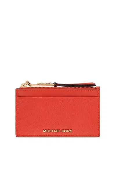 Michael Michael Kors Empire Small Card Case In Red