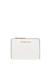 Michael Michael Kors Empire Small Zipped Wallet In White