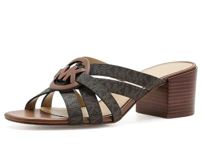 Michael Michael Kors Erika Mid Sandals Women's Sandals Brown: 8.5 M