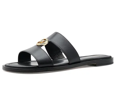 Michael Michael Kors Erin Flat Sandals In Black