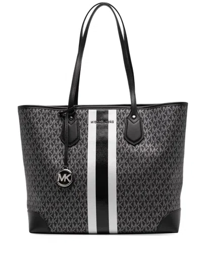Michael Michael Kors Eva Large Tote Bag In Black