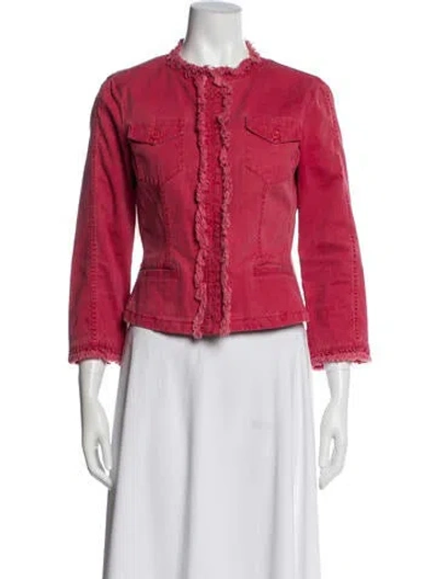 Pre-owned Michael Michael Kors Evening Jacket In Red