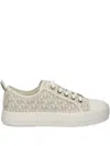 Michael Michael Kors Evy Logo-print Sneakers In Neutral