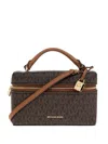 Michael Michael Kors Extra-small Jana Monogram-logo Crossbody Bag In Brown