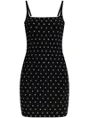 Michael Michael Kors Eyelet-embellished Mini Dress In Black