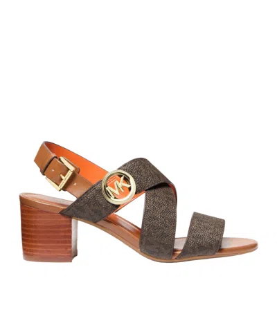 Michael Michael Kors Fashion Versatile High Heel Sandals In Brown