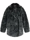Michael Michael Kors Faux Fur Jacket In Black
