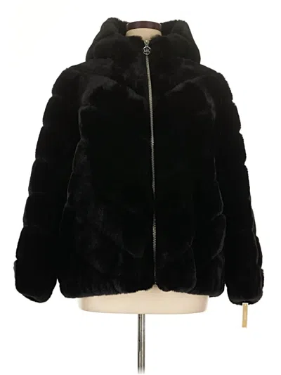 Michael Michael Kors Faux Fur Jacket In Black