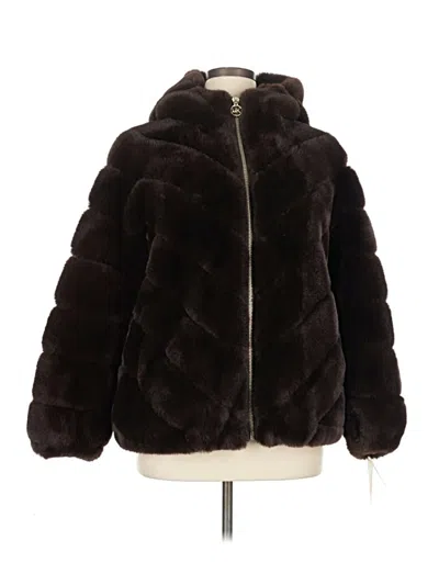 Michael Michael Kors Faux Fur Jacket In Black