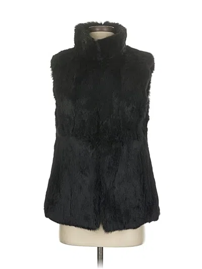 Pre-owned Michael Michael Kors Faux Fur Vest In Black
