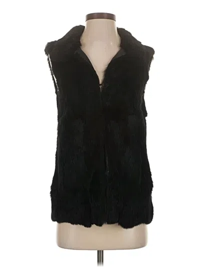 Pre-owned Michael Michael Kors Faux Fur Vest In Black