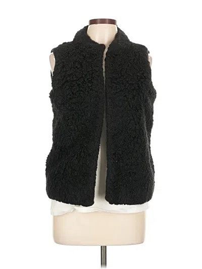 Pre-owned Michael Michael Kors Faux Fur Vest In Black