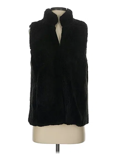 Pre-owned Michael Michael Kors Faux Fur Vest In Black