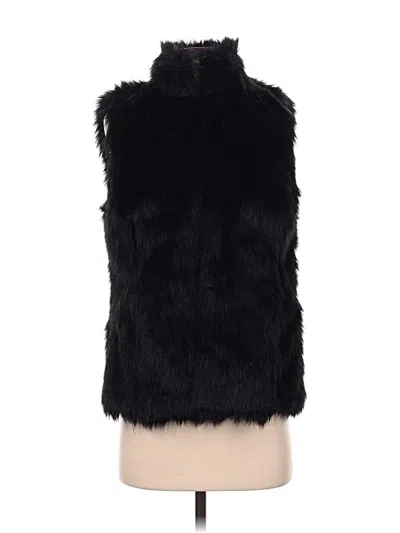 Pre-owned Michael Michael Kors Faux Fur Vest In Black