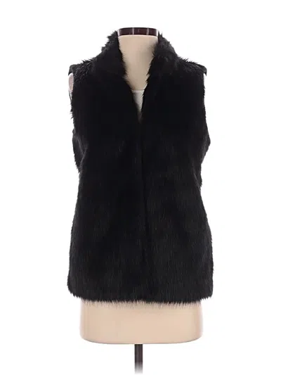 Pre-owned Michael Michael Kors Faux Fur Vest In Black