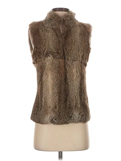 Pre-owned Michael Michael Kors Faux Fur Vest In Brown