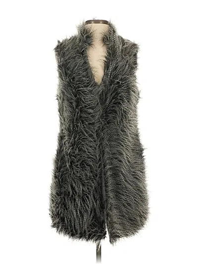 Pre-owned Michael Michael Kors Faux Fur Vest In Gray