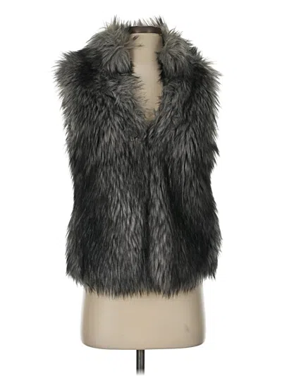 Pre-owned Michael Michael Kors Faux Fur Vest In Gray