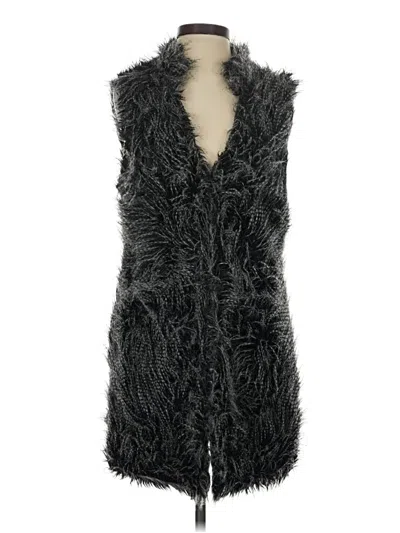 Pre-owned Michael Michael Kors Faux Fur Vest In Gray