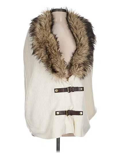 Pre-owned Michael Michael Kors Faux Fur Vest In White
