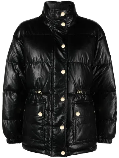 MICHAEL MICHAEL KORS FAUX-LEATHER PUFFER JACKET