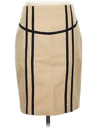 Pre-owned Michael Michael Kors Faux Leather Skirt In Tan