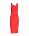 Michael Michael Kors Sleeveless Dress In Orange