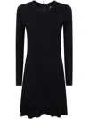 Michael Michael Kors Ribbed Knit Dress In Schwarz