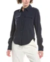 Michael Michael Kors Fitted Army Shirt In Blue