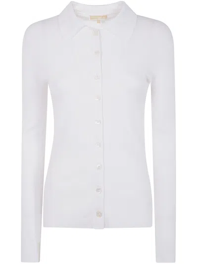 MICHAEL MICHAEL KORS MICHAEL MICHAEL KORS FITTED RIBED LONG SLEEVES BUTTON UP