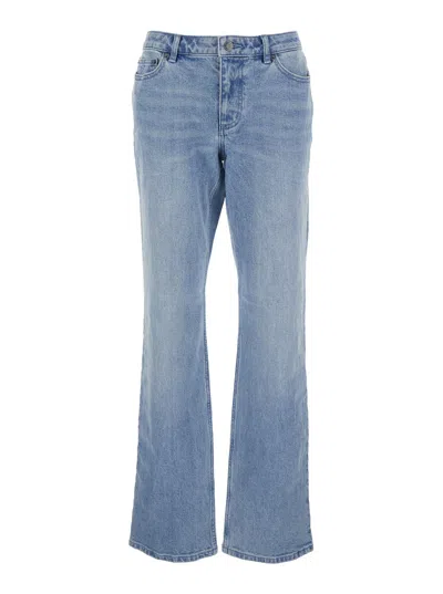 Michael Michael Kors Five-pocket Cotton Denim Jeans In Blue