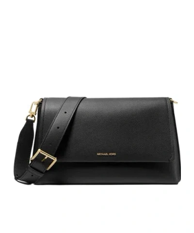 Michael Michael Kors Flap-detail Leather Shoulder Bag In Red