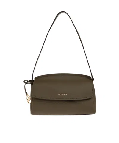 Michael Michael Kors Landry Leather Shoulder Bag In Green