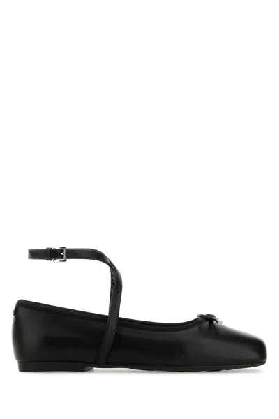 MICHAEL MICHAEL KORS MICHAEL BY MICHAEL KORS BLACK LEATHER COLLETTE BALLERINAS
