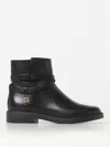 Michael Michael Kors Flat Ankle Boots  Woman Color Black In Schwarz