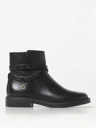 Michael Michael Kors Flat Ankle Boots  Woman Color Black In Schwarz