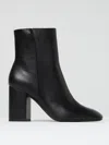 Michael Michael Kors Hazel Womens Faux Leather Block Heel Booties In Schwarz