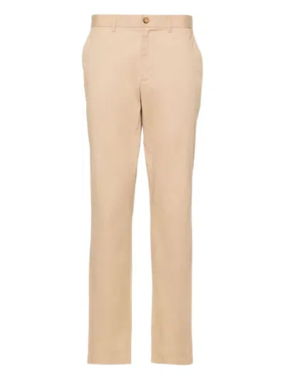 Michael Michael Kors Flat-front Regular Trousers In Neutral