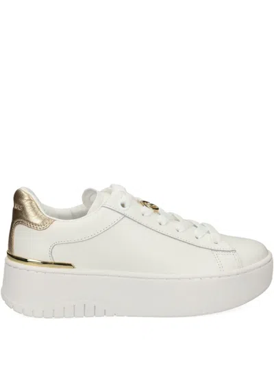 Michael Michael Kors Flatform Sneakers In White