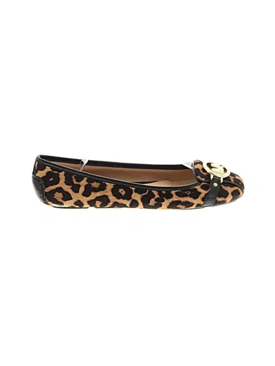 Pre-owned Michael Michael Kors Flats In Brown