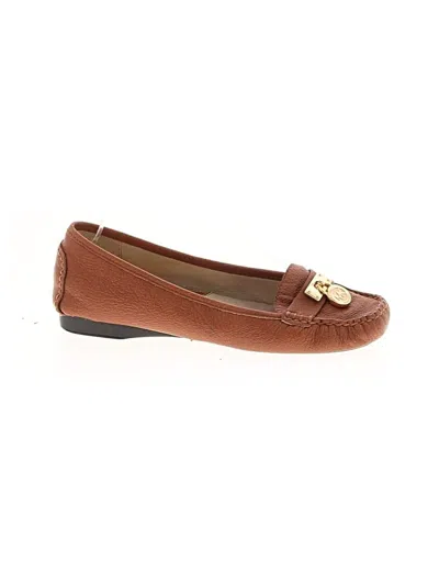 Pre-owned Michael Michael Kors Flats In Brown