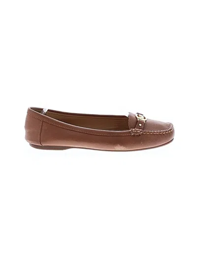 Pre-owned Michael Michael Kors Flats In Brown