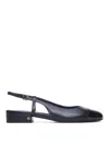 Michael Michael Kors Leather Ballerina Shoes In Negro