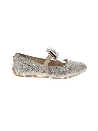 Pre-owned Michael Michael Kors Kids' Flats In Silver