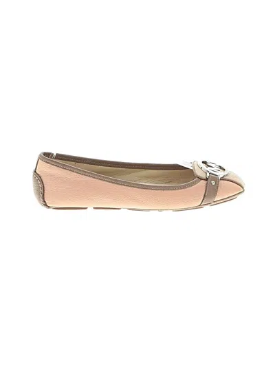 Pre-owned Michael Michael Kors Flats In Tan