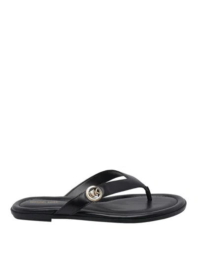 Michael Michael Kors Flip Flop Sandals In Black